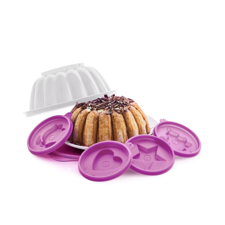 tupperware puddingvorm klein paars